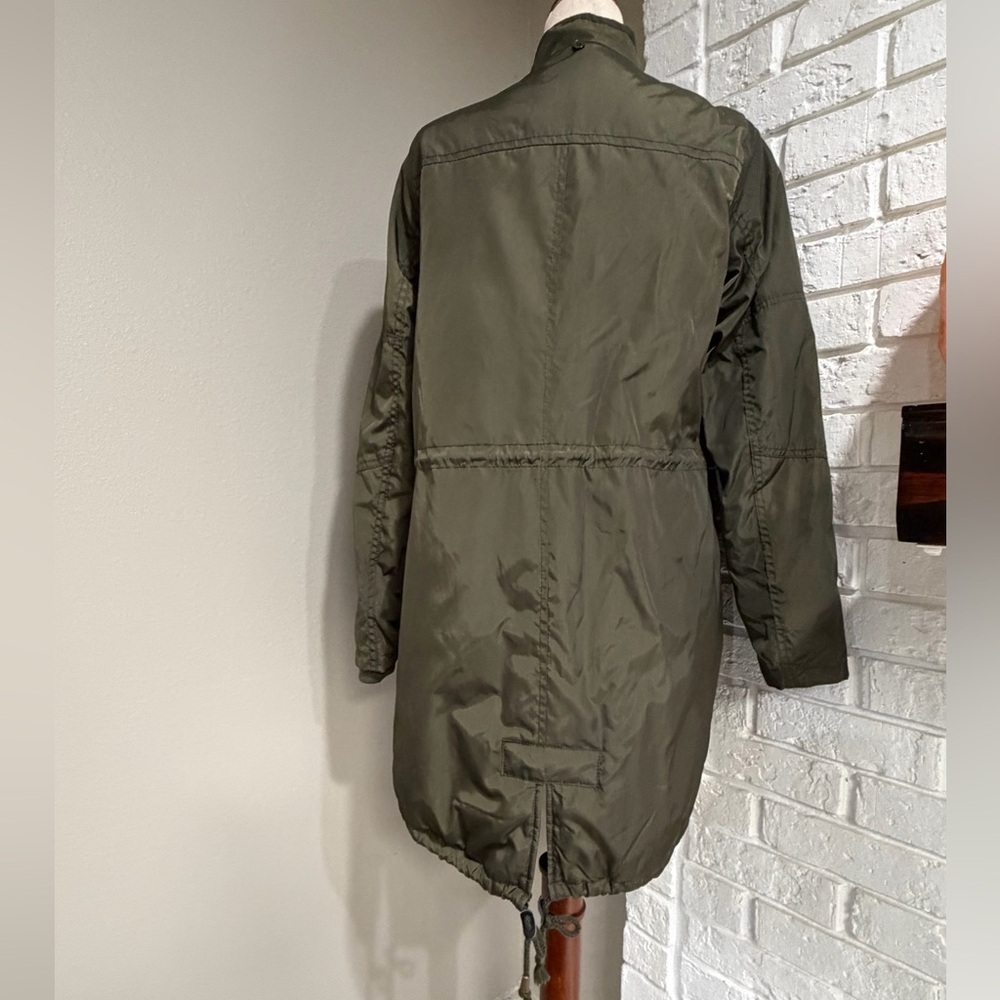 Women's Mossimo Supply and Co. Olive Utility Parka Jacket - Picture 4 of 5